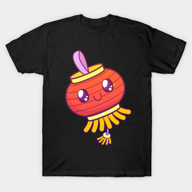 Kawaii Lantern T-Shirt by LineXpressions